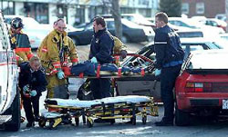 Medics at scene of crash
