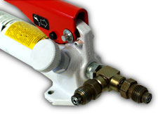 Porta-power high pressure gauge connector