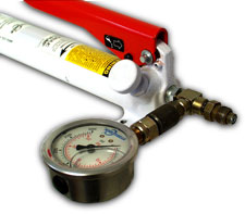 Porta-power pressure gauge