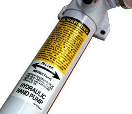 Porta-power warning decal
